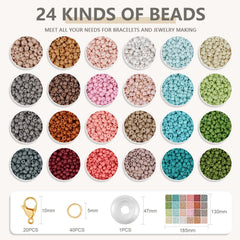 texgizrly 24-color seed beads collection for seamless color matching