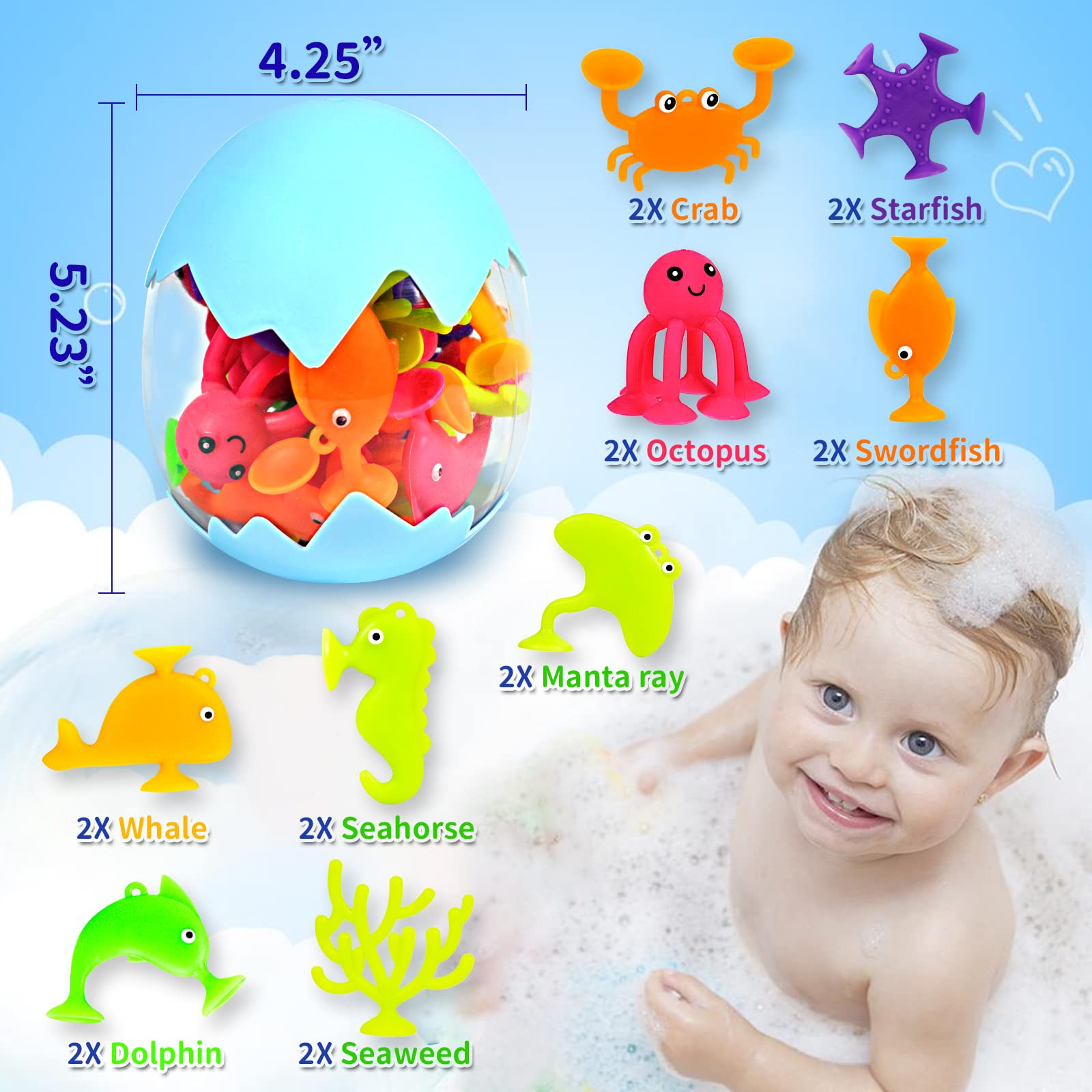 Texviko 18-piece ocean animal set sparks imaginative, sensory play.