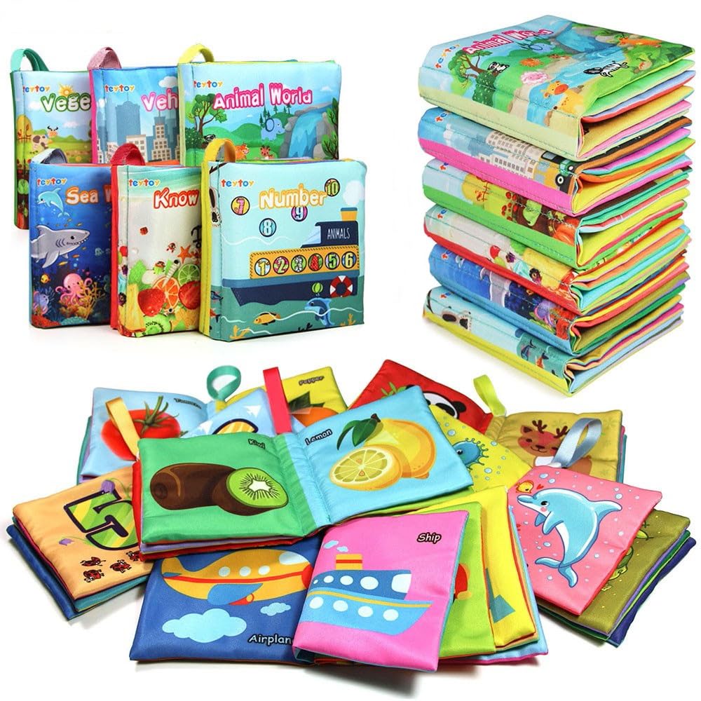 Teytoy My First Soft Book cover and textures offer safe tactile exploration for babies.