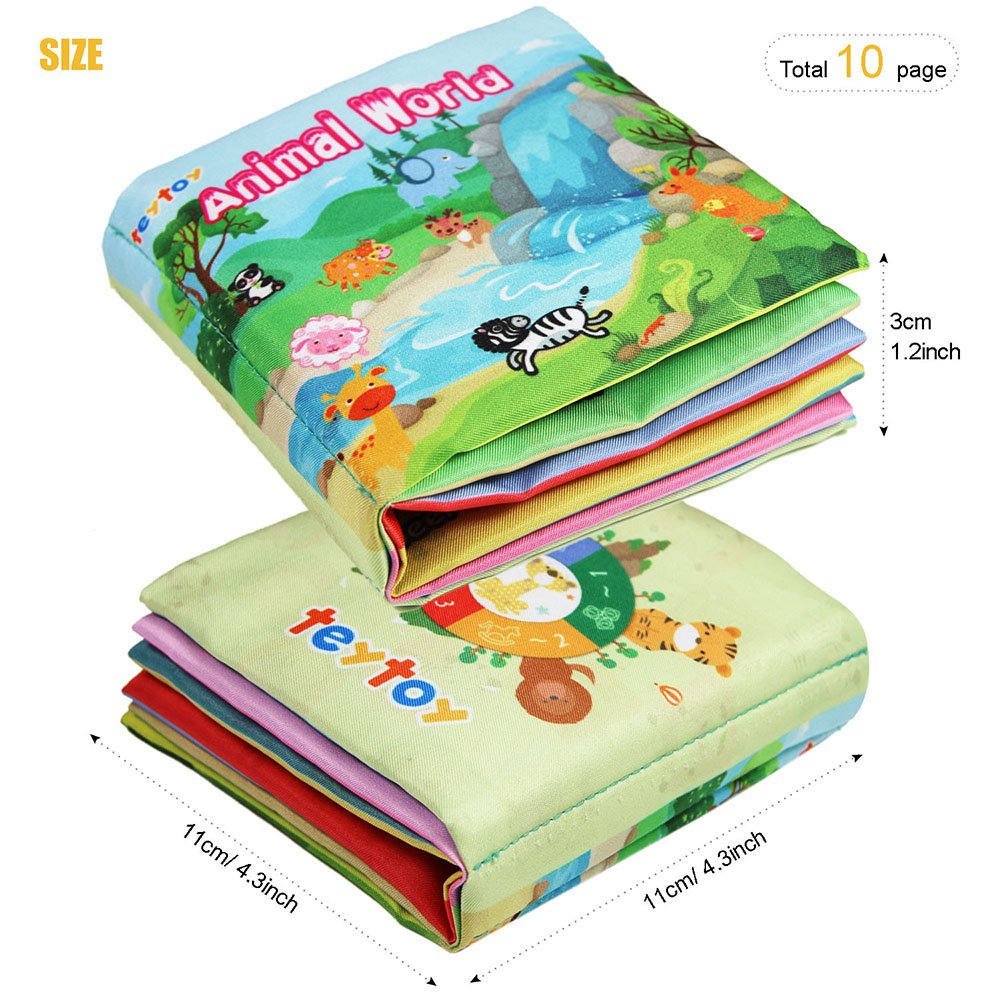 Teytoy My First Soft Book pack of six delivers diverse sensory experiences.