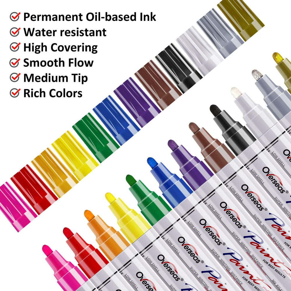 TFIVE oil-based markers with quick-dry ink for close-up details.