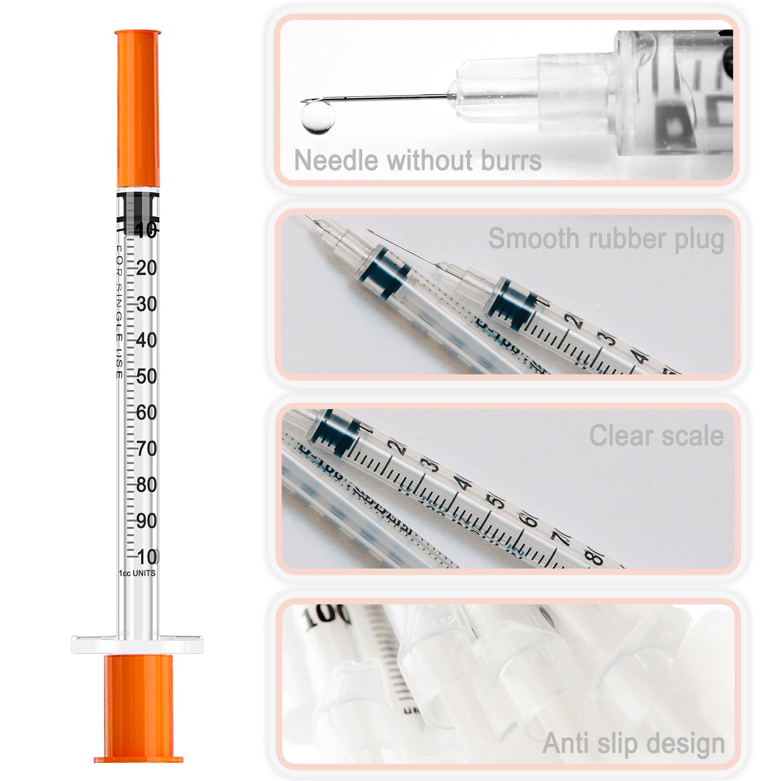 TFVBC syringe measurement scale shown clearly for accurate readings