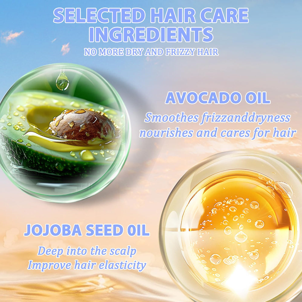 Tgideas ingredient blend featuring avocado, jojoba, and macadamia oils for nourishment