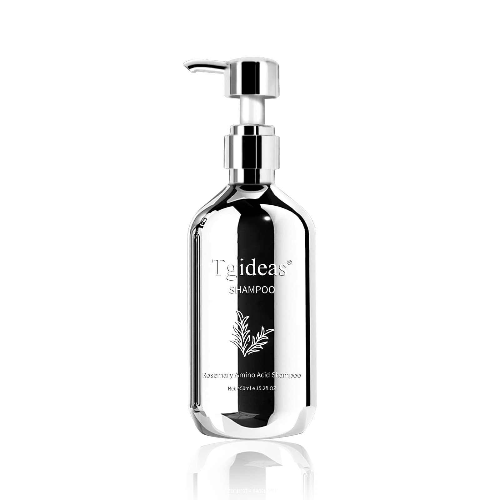 Tgideas Organic Rosemary Hair Shampoo bottle with natural ingredients for healthy shine.