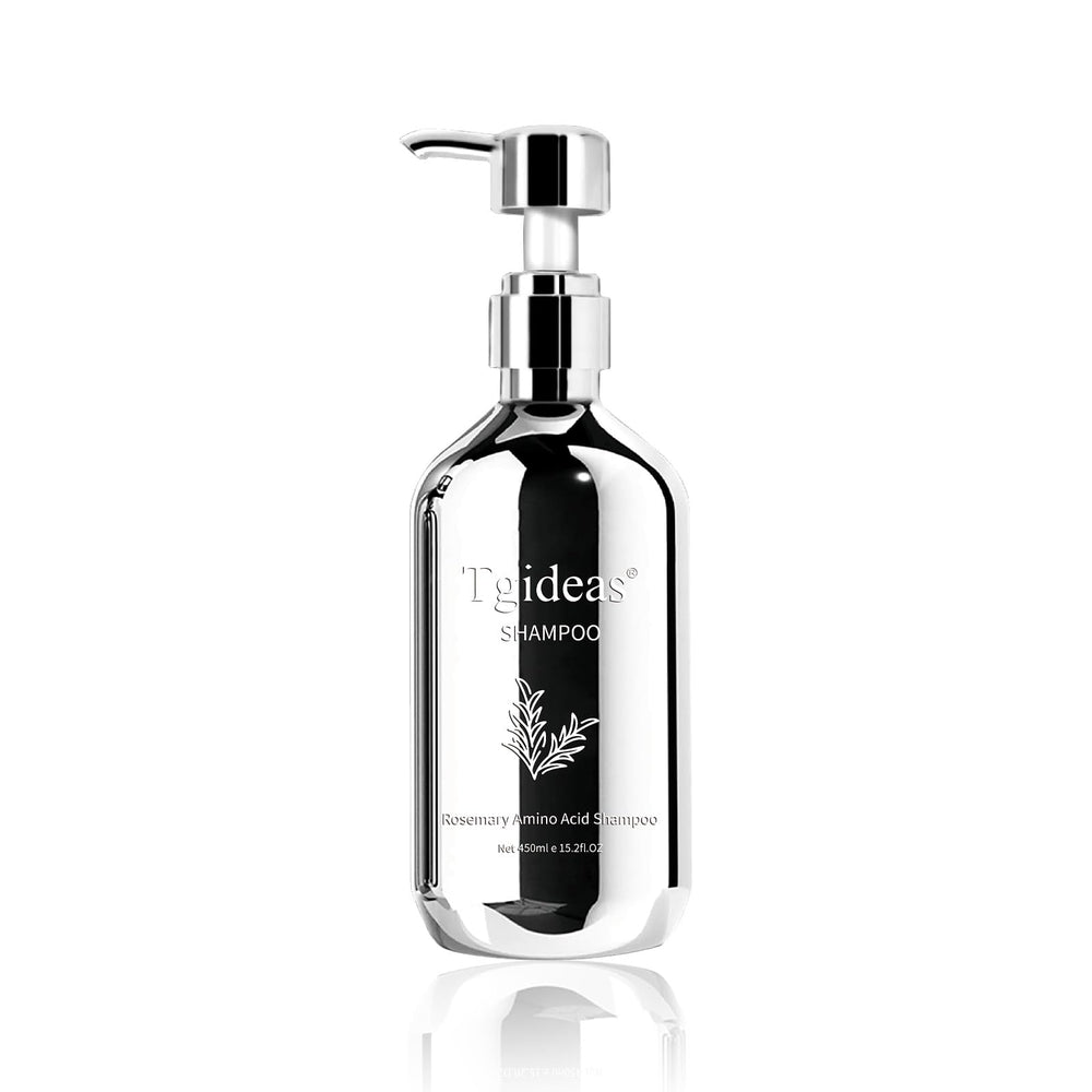 Tgideas Organic Rosemary Hair Shampoo bottle with natural ingredients for healthy shine.