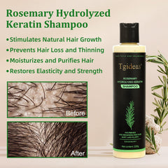 Tgideas Rosemary Biotin Shampoo foam signals gentle cleansing ideal for thinning hair.