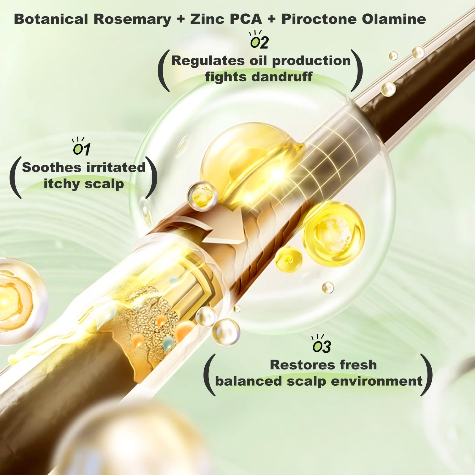 Tgideas Rosemary Biotin Shampoo pump enables easy application.