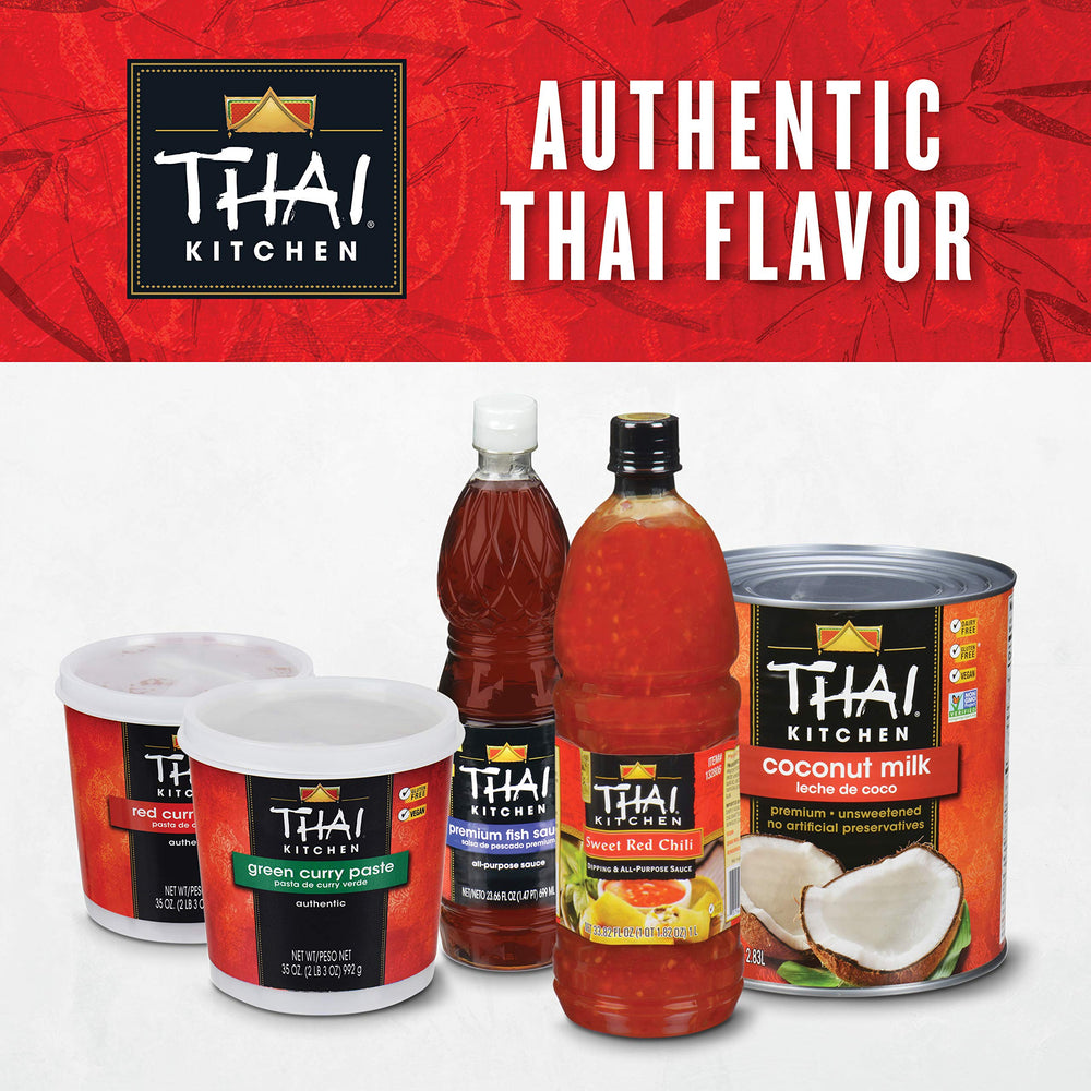 Thai Kitchen Sweet Red Chili Sauce being poured for a glaze or dip
