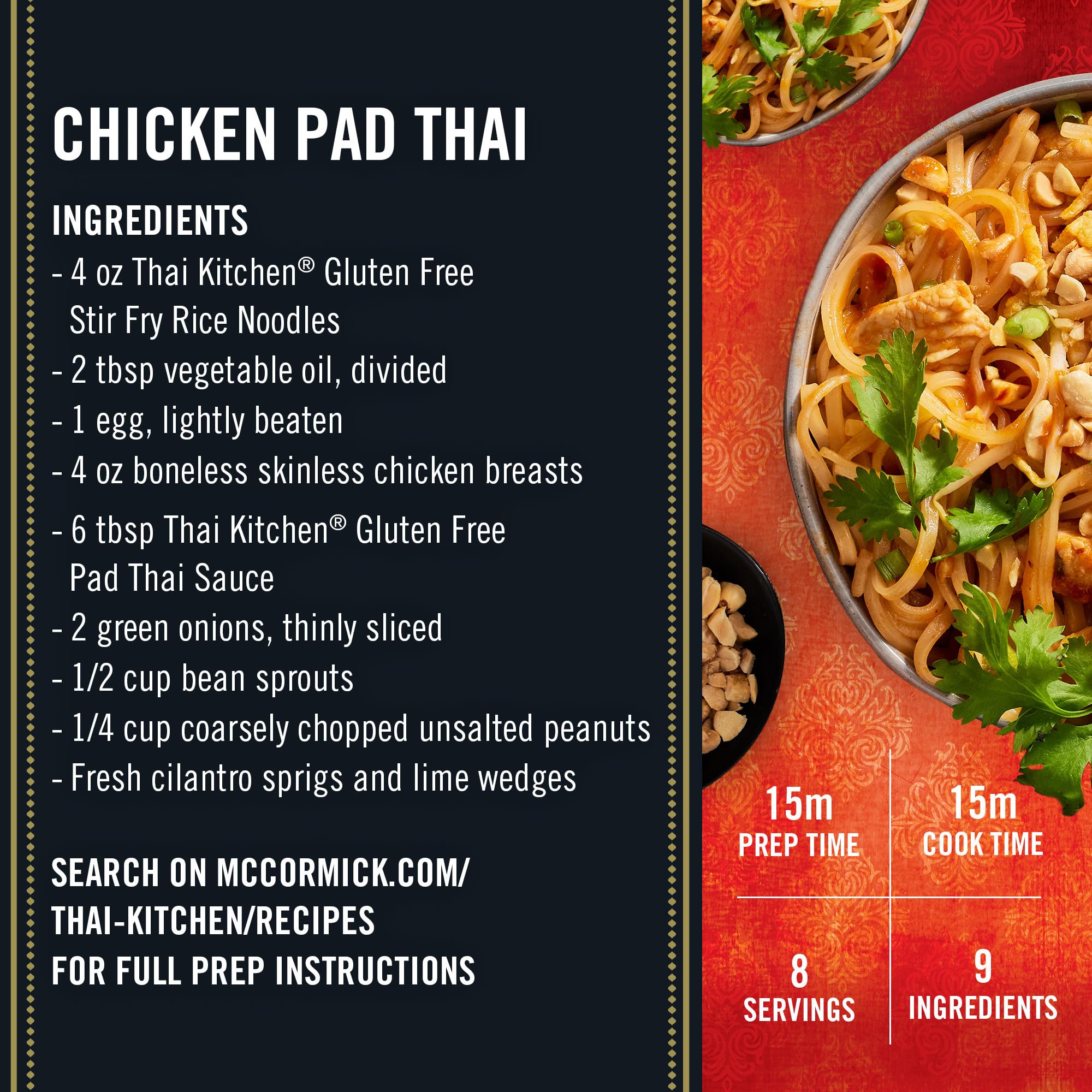 Thai Kitchen beef stir-fry noodles plated for a savory dinner