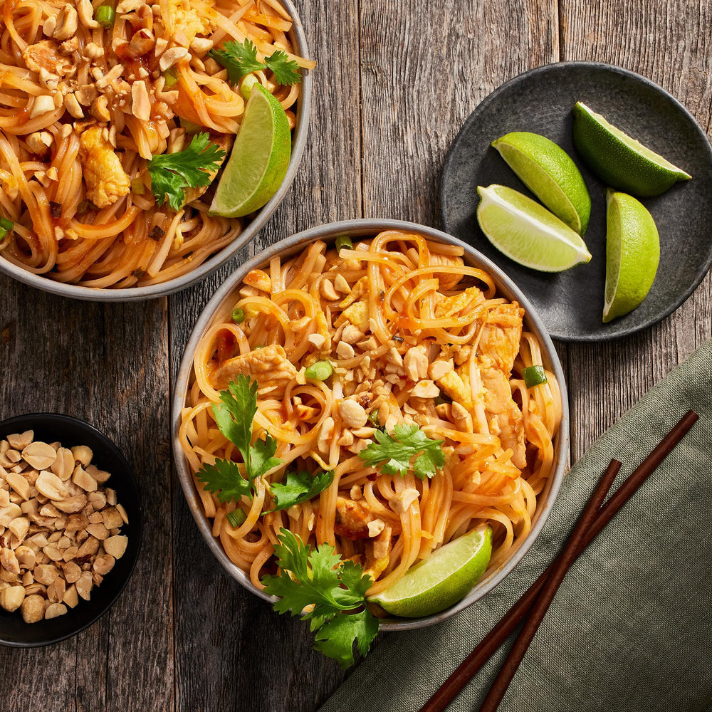 Thai Kitchen Pad Thai noodles on plate showcase quick, restaurant-style flavor