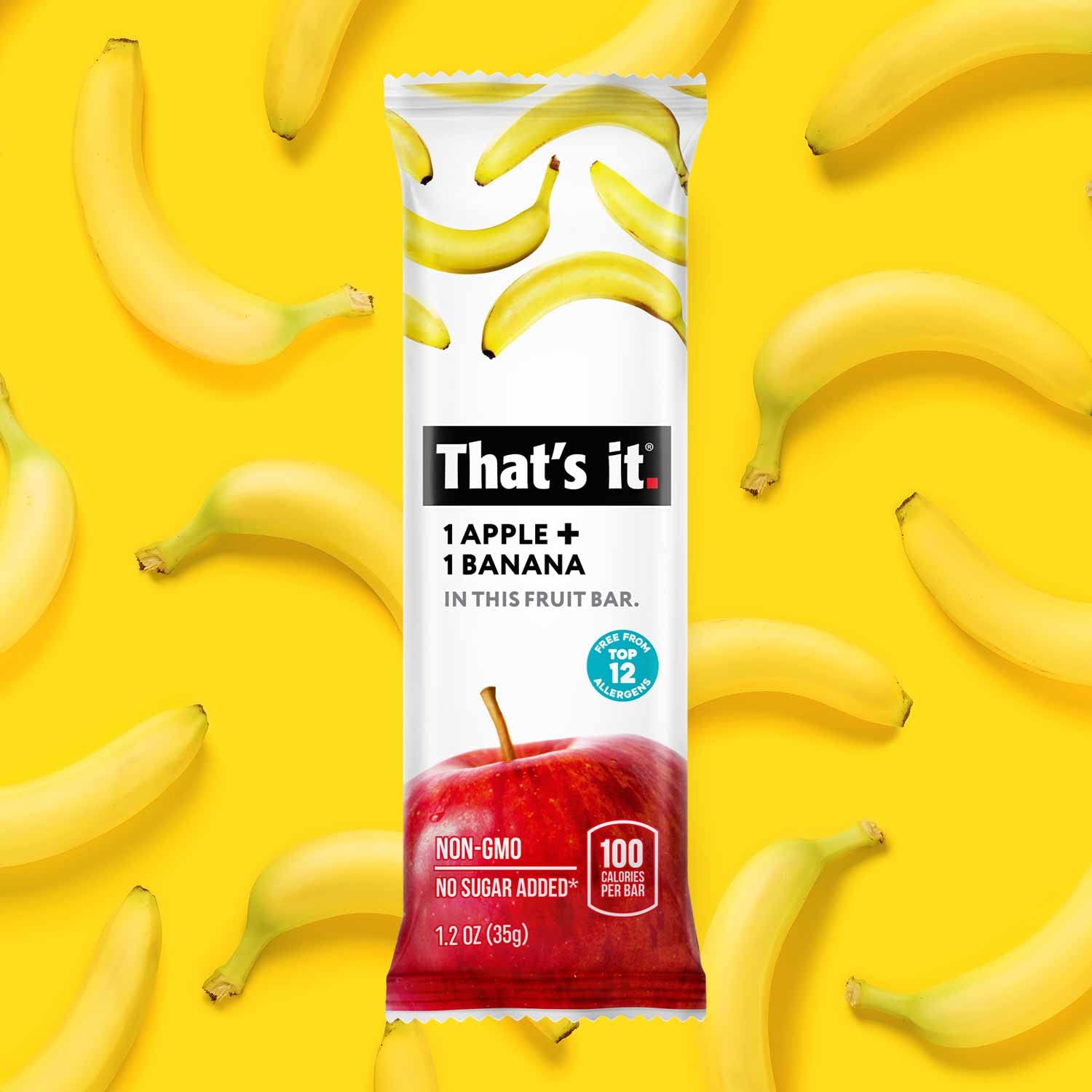 That's it apple-banana-bar, simple ingredient bar for travelers.
