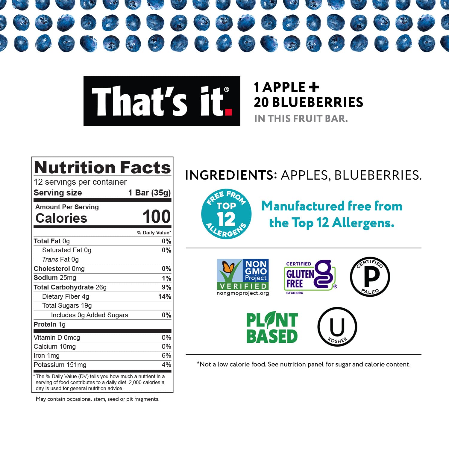 That's it Apple-Apricot fruit bar closeup reveals real fruit flavor.