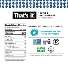 That's it Apple-Apricot fruit bar closeup reveals real fruit flavor.