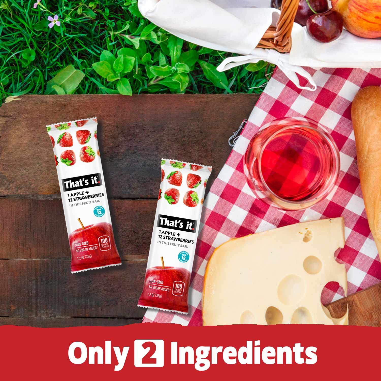 That's it Cherry-Coconut bar pack emphasizes a 100-calorie option.