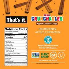 That’s it Fruit Crunchables 15-pack box highlights convenient lunches