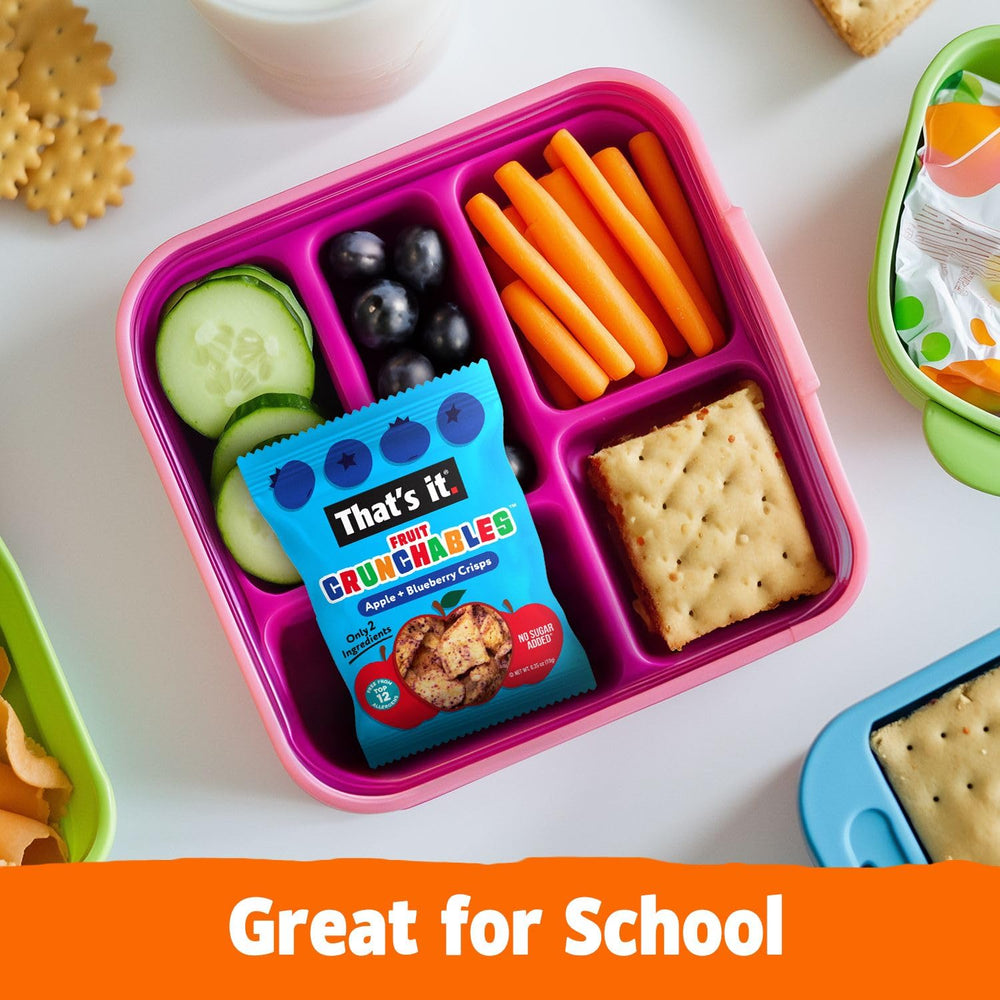 That's it Fruit Crunchables allergen-free seal, safe for sensitive eaters.
