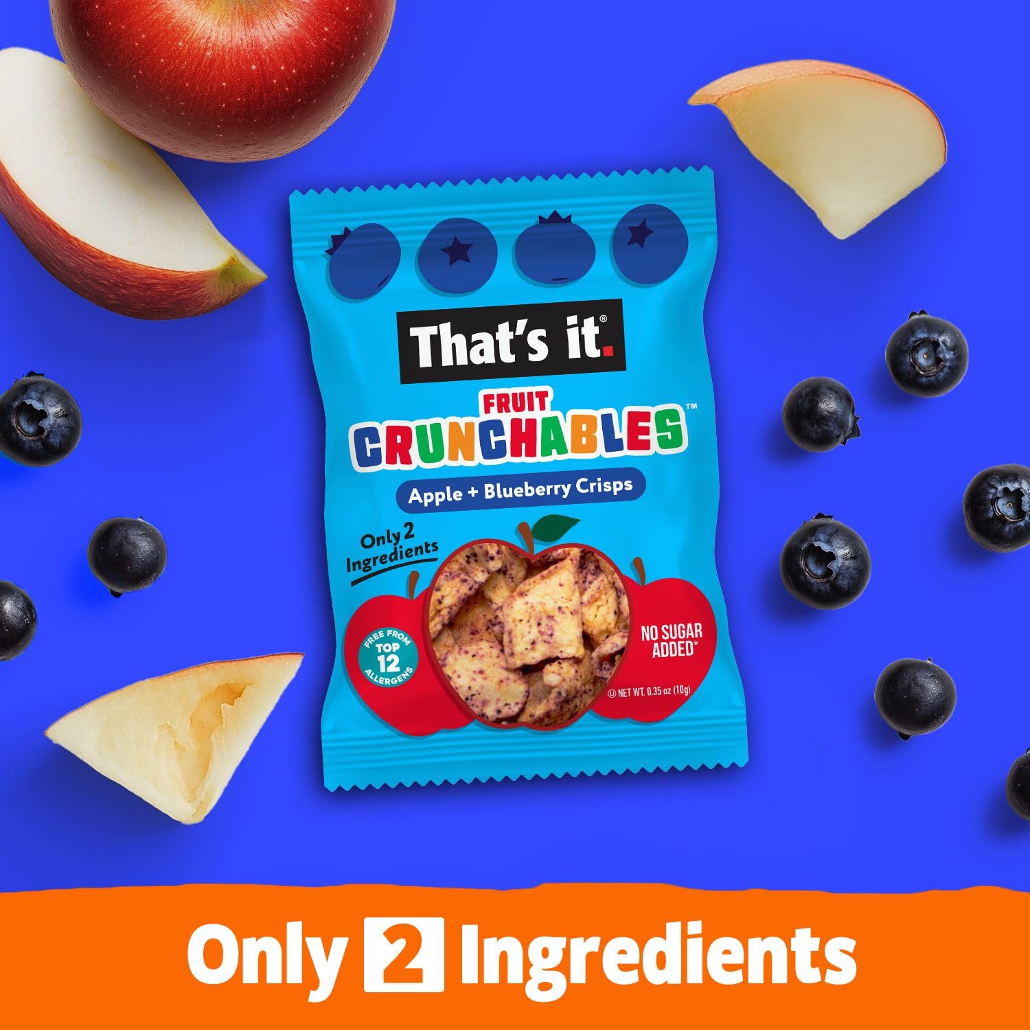 That's it Fruit Crunchables gluten-free and non-GMO seal for wholesome snacking.