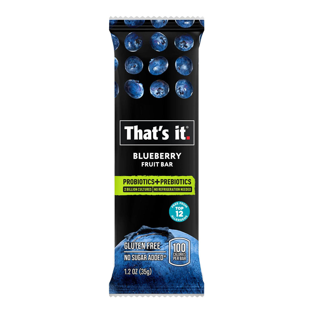 That's it Probiotic Fruit Bar Blueberry Pack — natural probiotic snack for daily fruit intake.