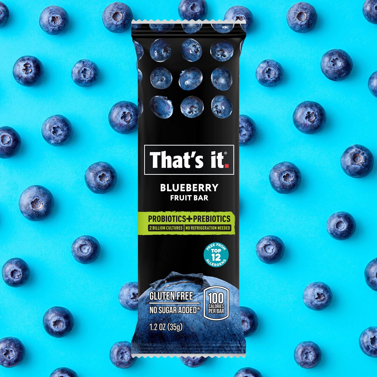 That's it Probiotic Fruit Bar no preservatives — clean, minimal ingredients.