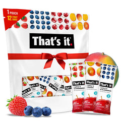 That's it Variety Pack box front shows 12 bars for easy daily fruit servings.