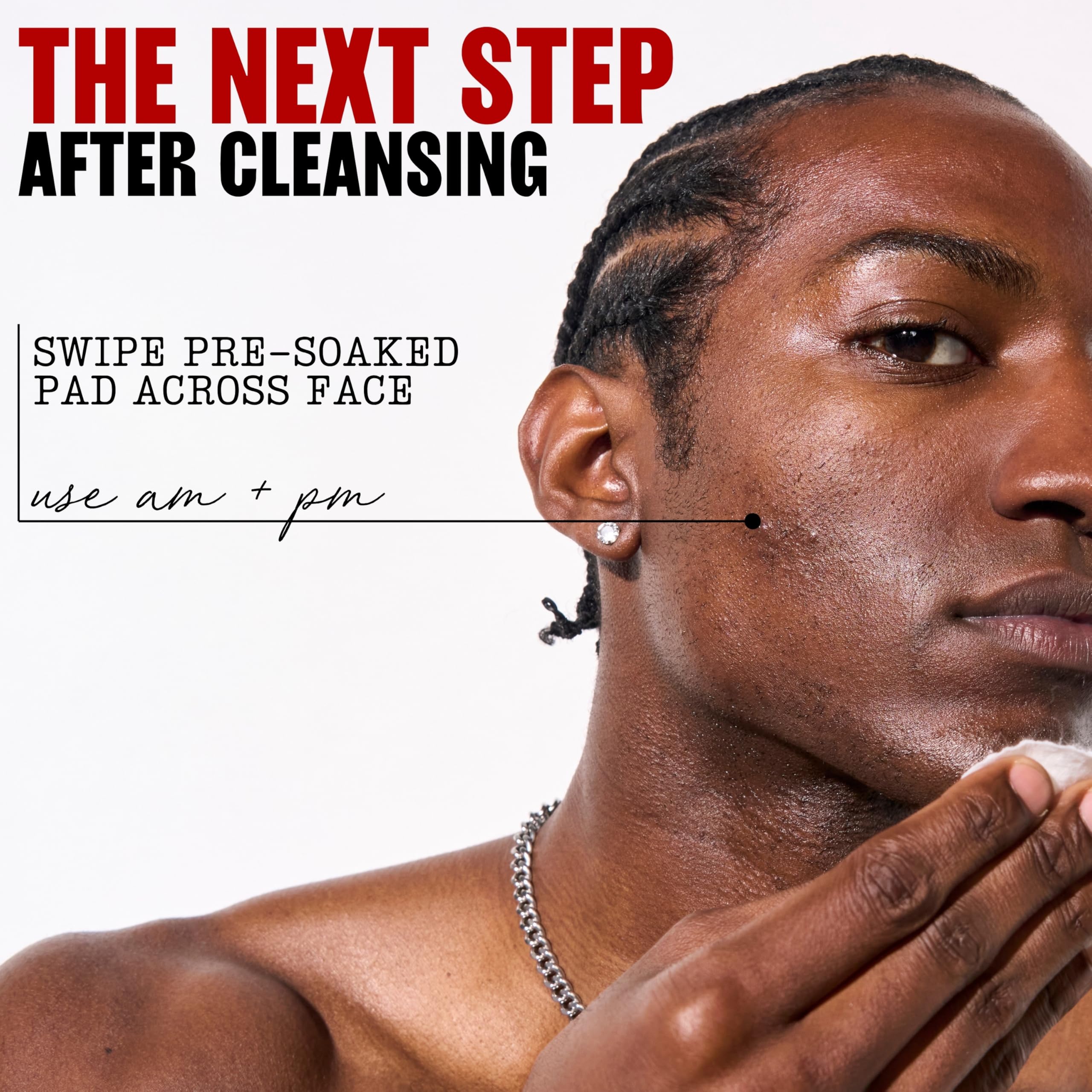 Before and after look of clearer skin with regular Thayers use