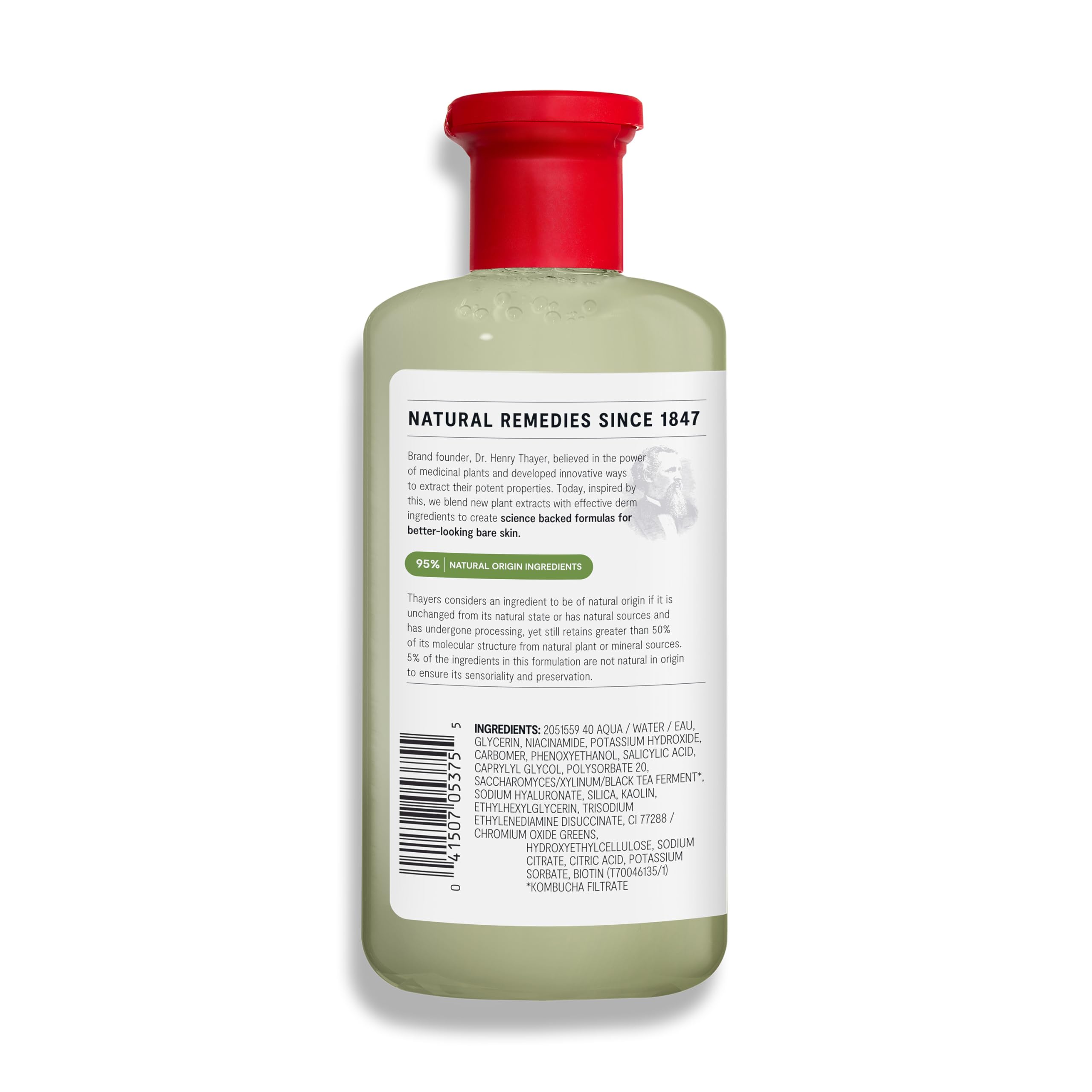 Thayers Dermatologist-tested, vegan, cruelty-free skincare product.