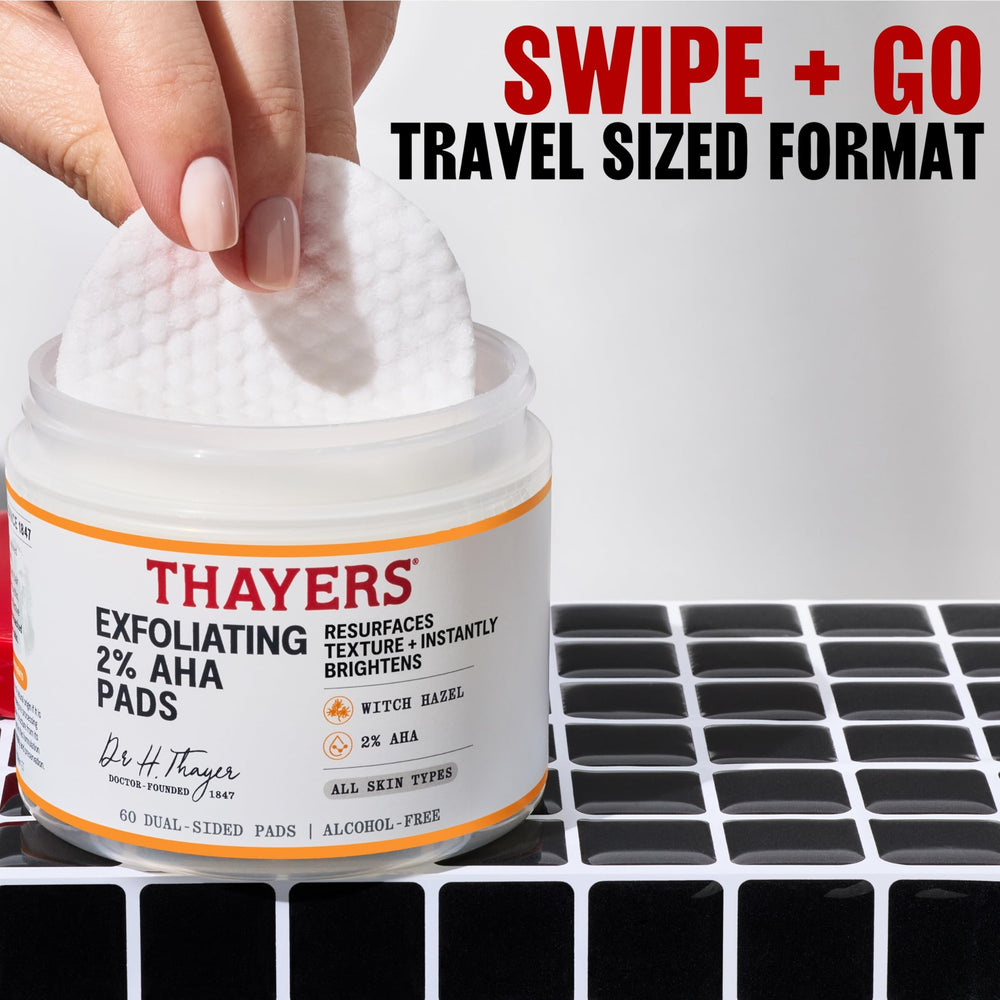 Thayers Exfoliating Pads alcohol-free formula for gentle cleansing