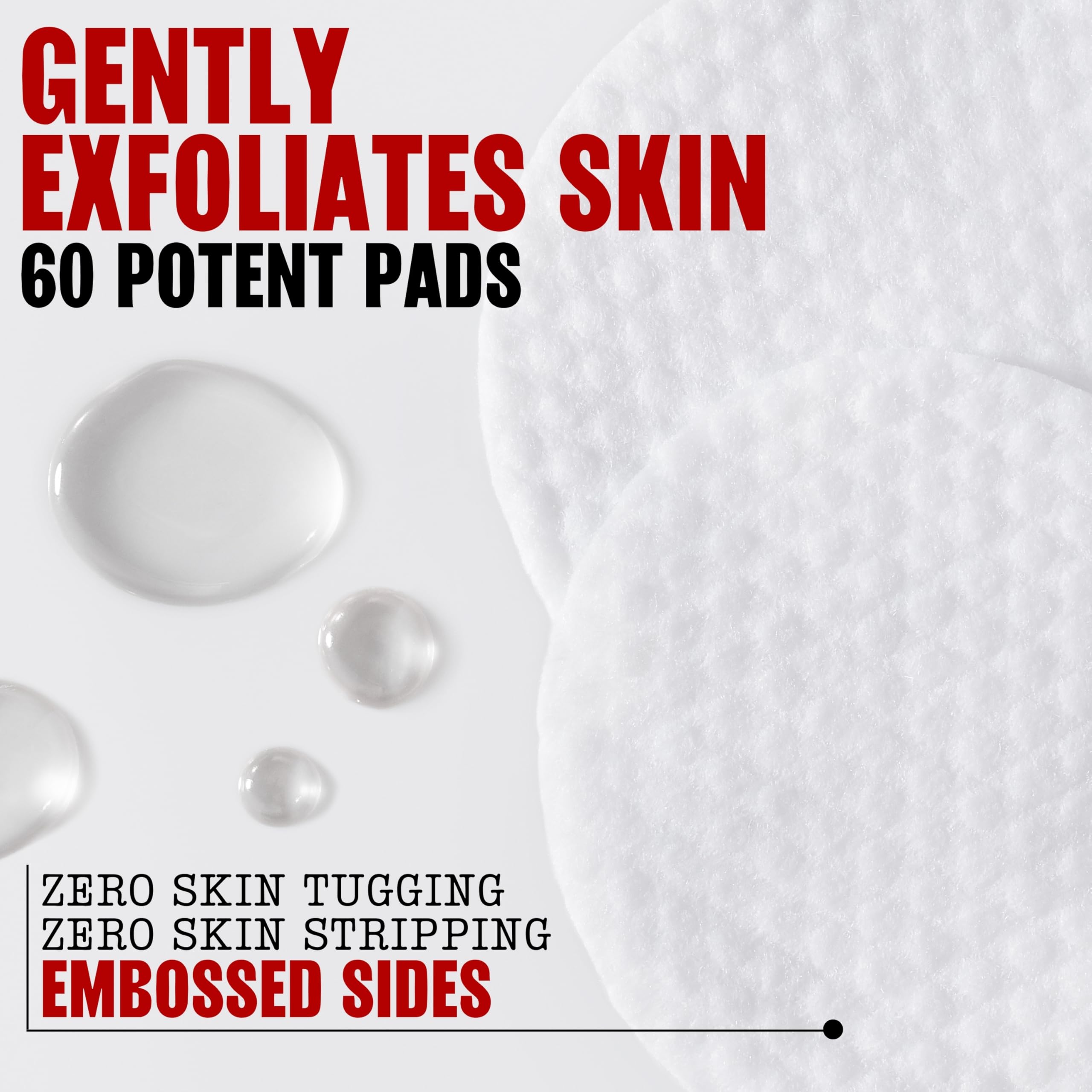 Lemongrass, aloe, and witch hazel blend on pad for soothing cleanse