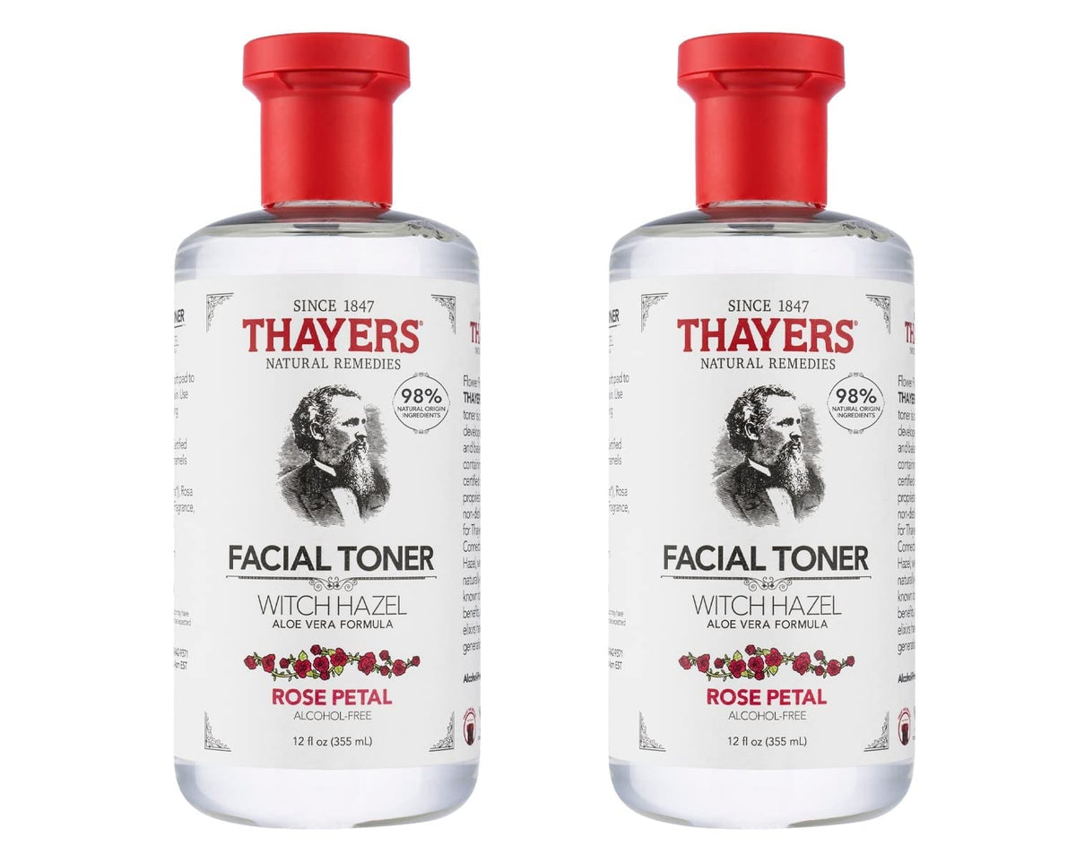 THAYERS Rose Petal Toner bottle, alcohol-free hydration for dewy skin