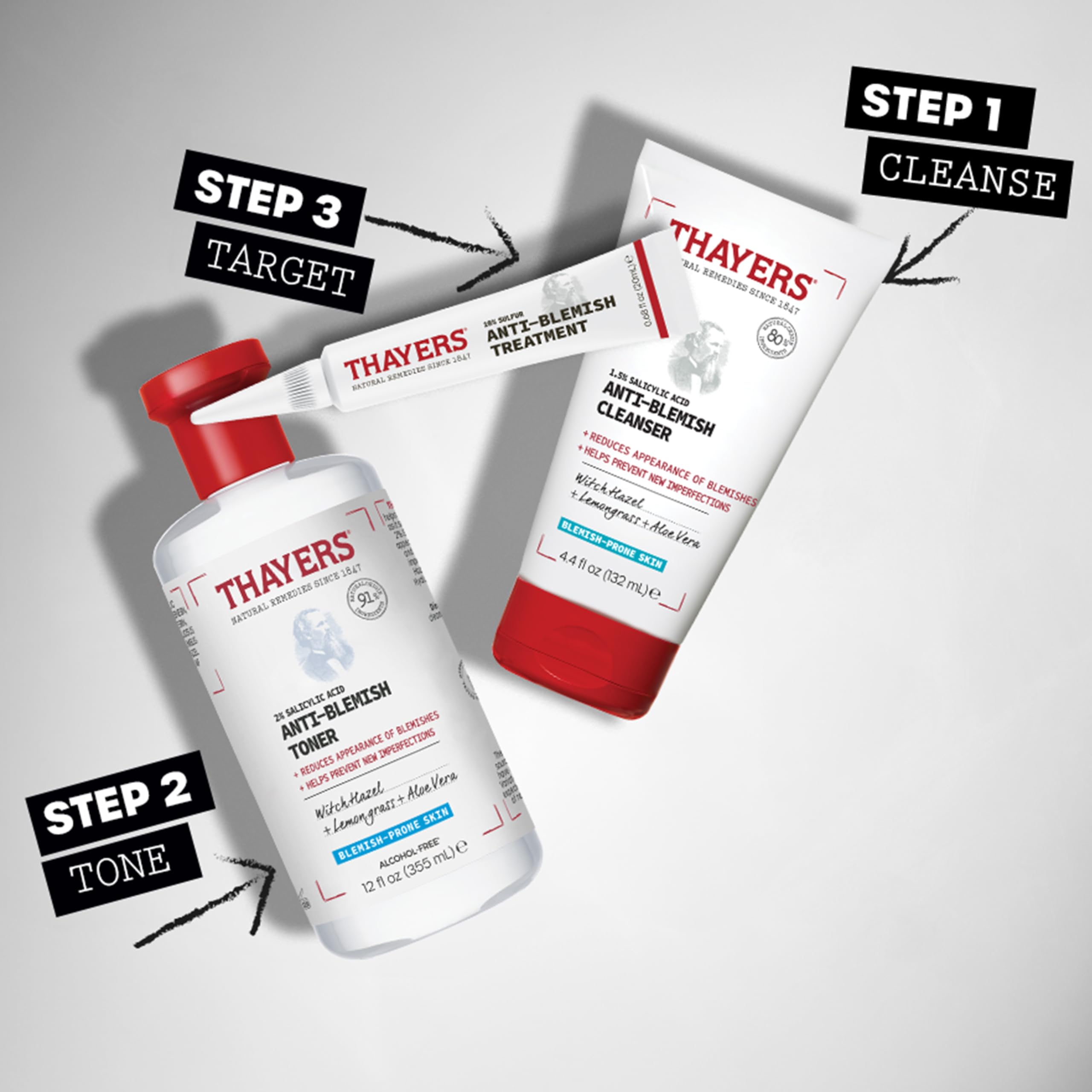 THAYERS Spot treatment application closeup on the face