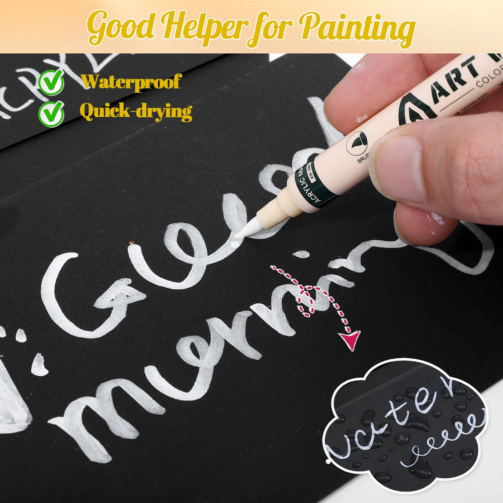 Thboxes markers thrive on canvas for mixed-media art.
