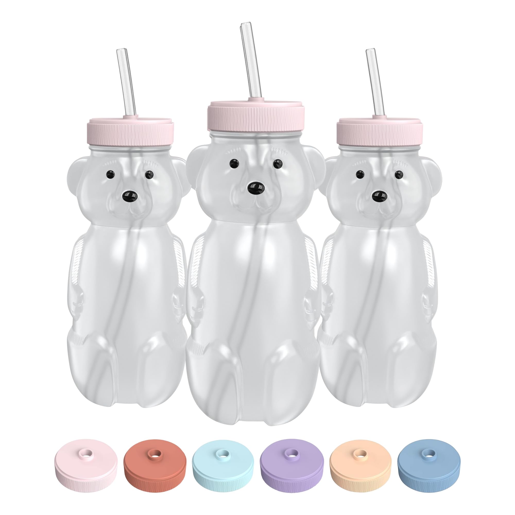 The 730 Project Honey Bear Cup with lid for safe on-the-go sipping.