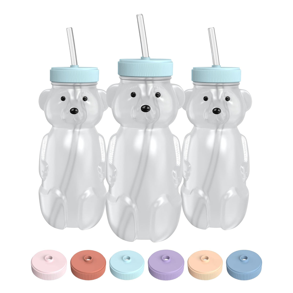 The 730 Project Honey Bear straw cup with lid for safe sipping on the go.