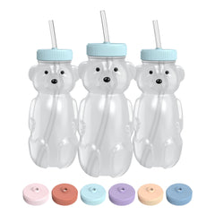 The 730 Project Honey Bear straw cup with lid for safe sipping on the go.