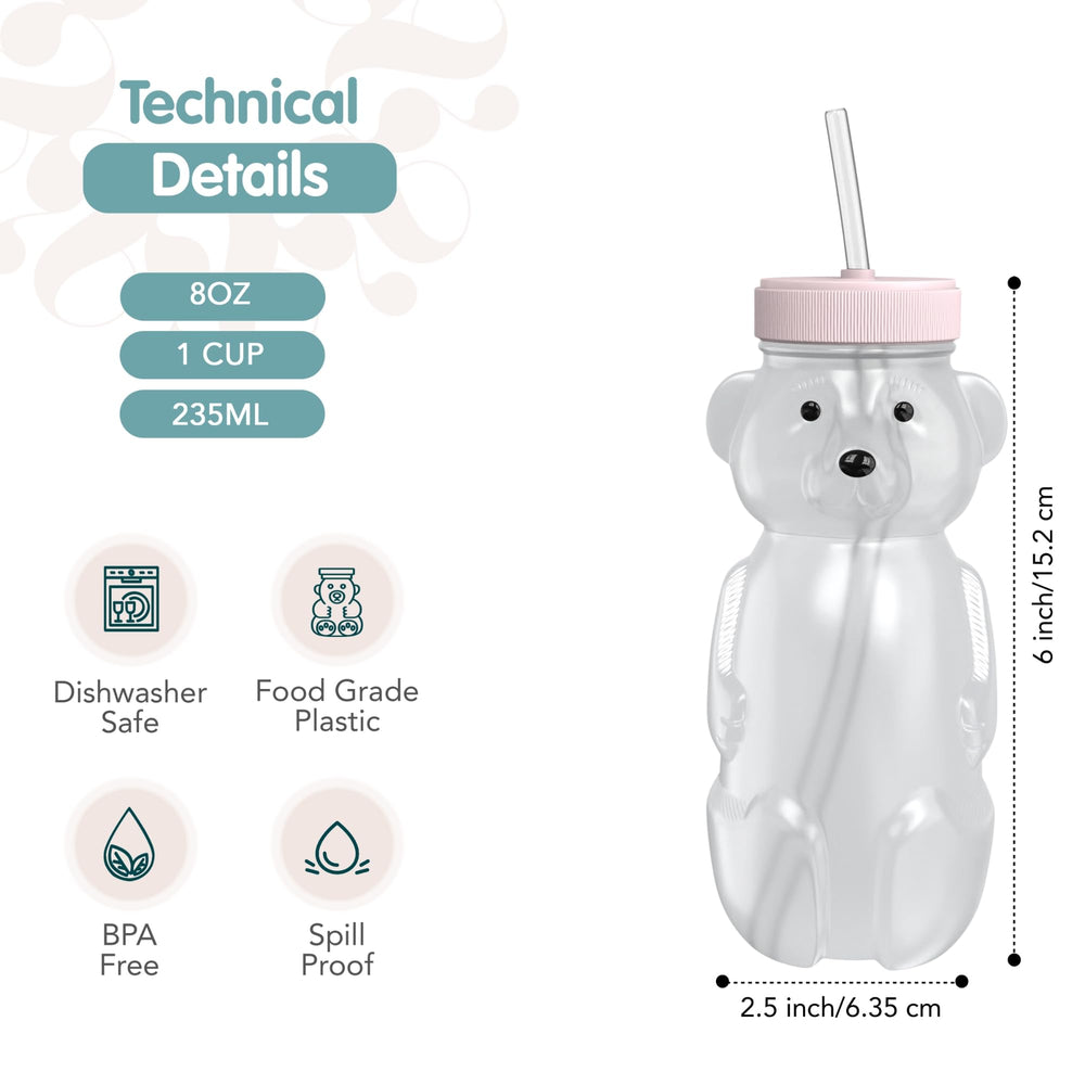 The 730 Project Honey Bear Straw enables easy sipping for babies.