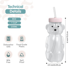 The 730 Project Honey Bear Straw enables easy sipping for babies.
