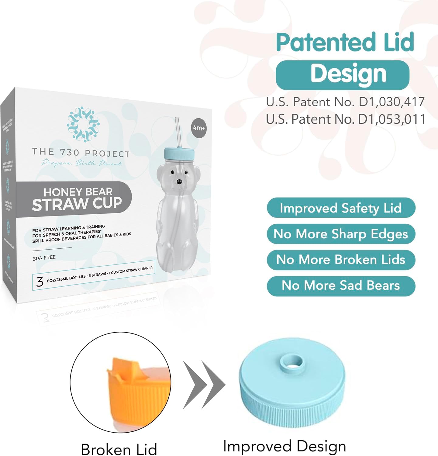 The 730 Project patented safety lid supports spill-resistant sipping.