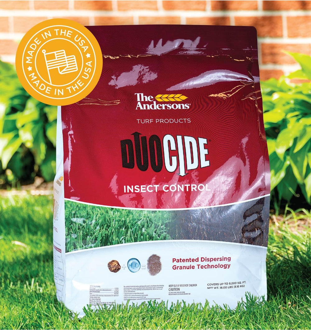 The Andersons DuoCide bifenthrin and carbaryl formulation for robust lawn pest control