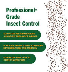 The Andersons DuoCide granules entering soil to target pests above and below surface