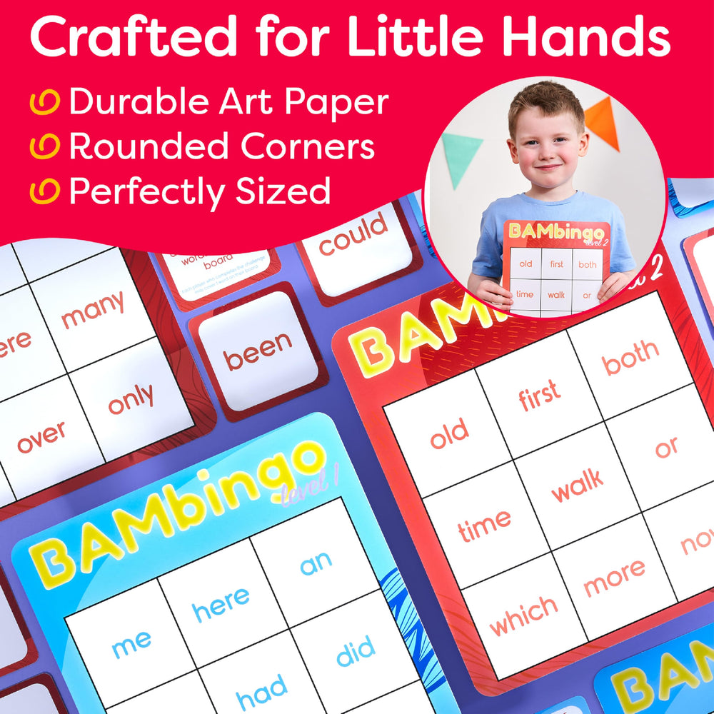 Contains 108 high frequency words for quick recognition and reading practice