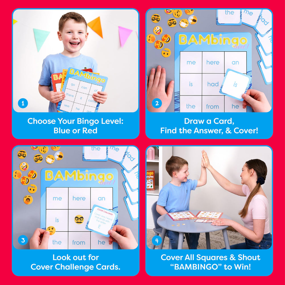 THE BAMBINO TREE sight word bingo in classroom play for group learning