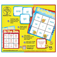 THE BAMBINO TREE sight word bingo red level cards boost early reading engagement