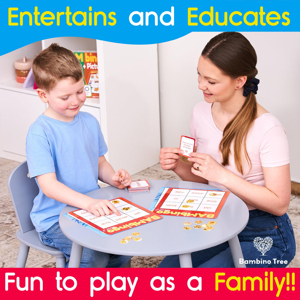 Waterproof coating helps keep THE BAMBINO TREE cards clean during kid friendly play sessions