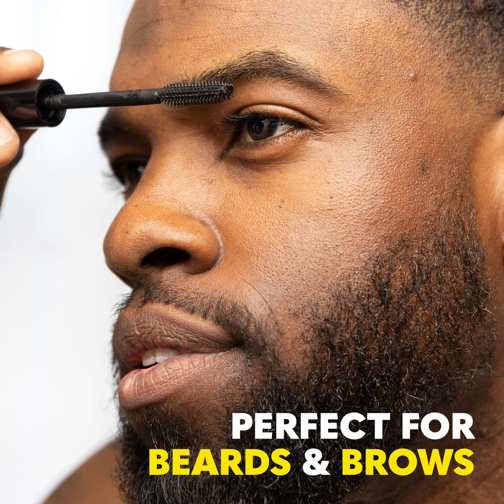 Beard Club 1 Day dye natural tint on facial hair for a defined look.