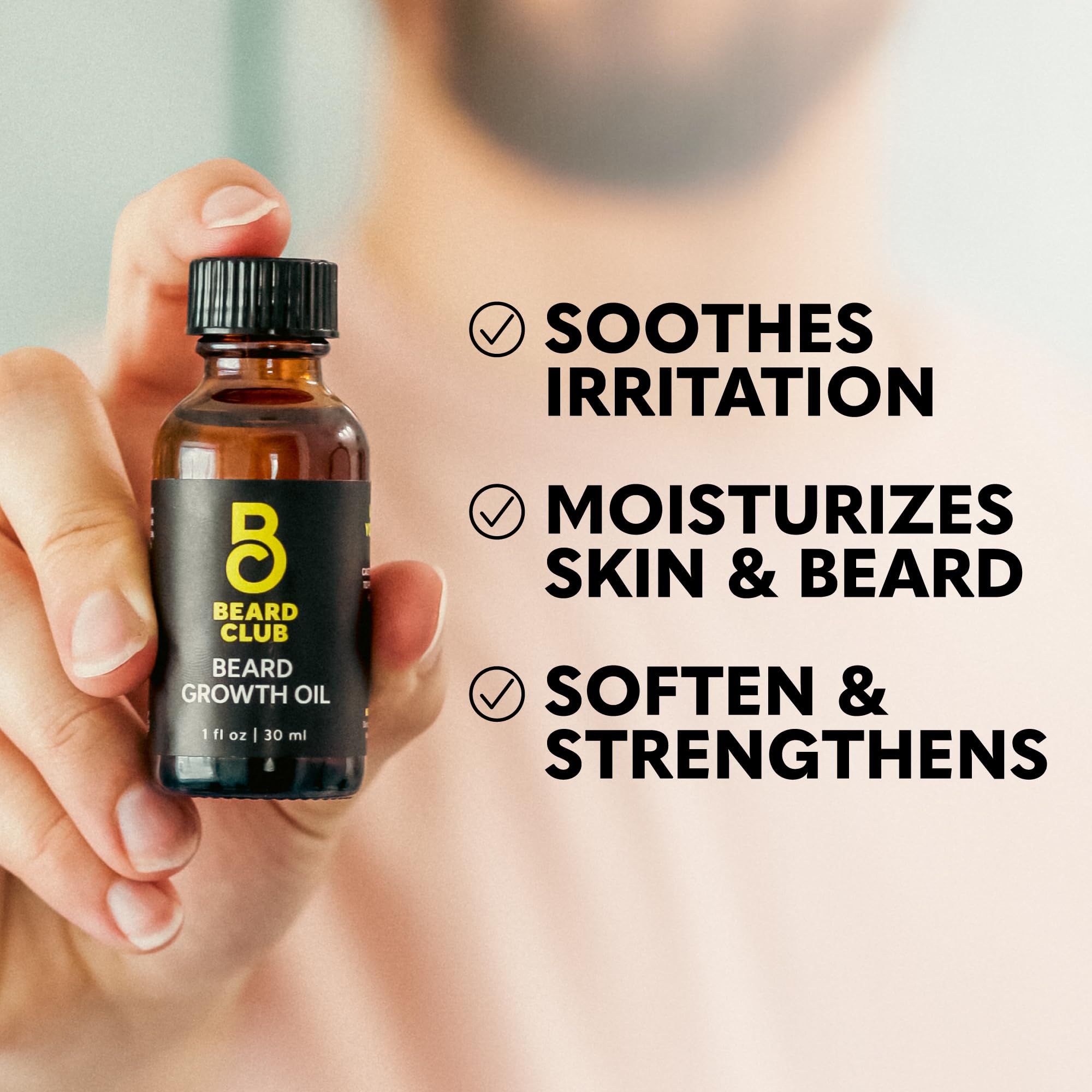 The Beard Club vitamin spray nourishing and hydrating the beard