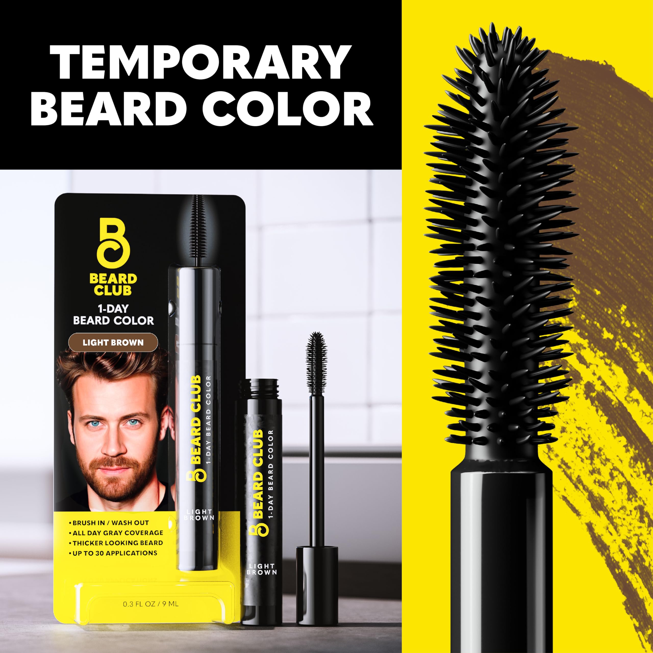 The Beard Club dye is ammonia-free for gentle use