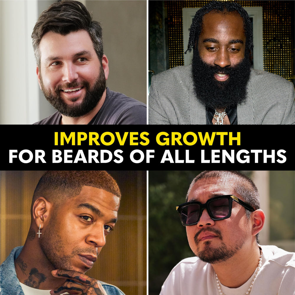 The Beard Club ingredient list highlights biotin, B vitamins, and MSM