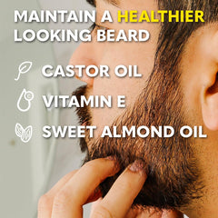 The Beard Club Sandalwood balm jar provides nourished, non-greasy hold.