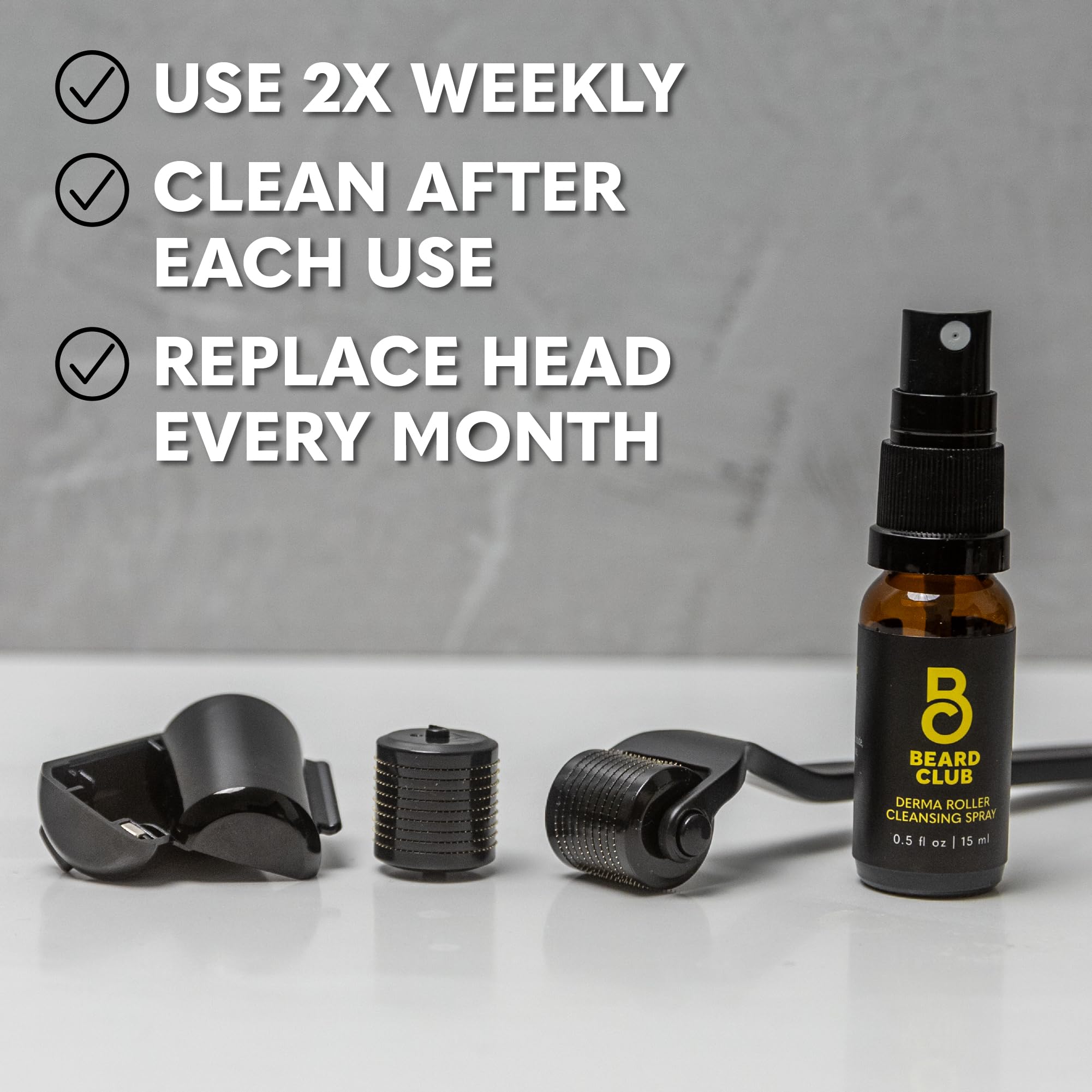 Compact design supports at-home microneedling as part of grooming rituals.