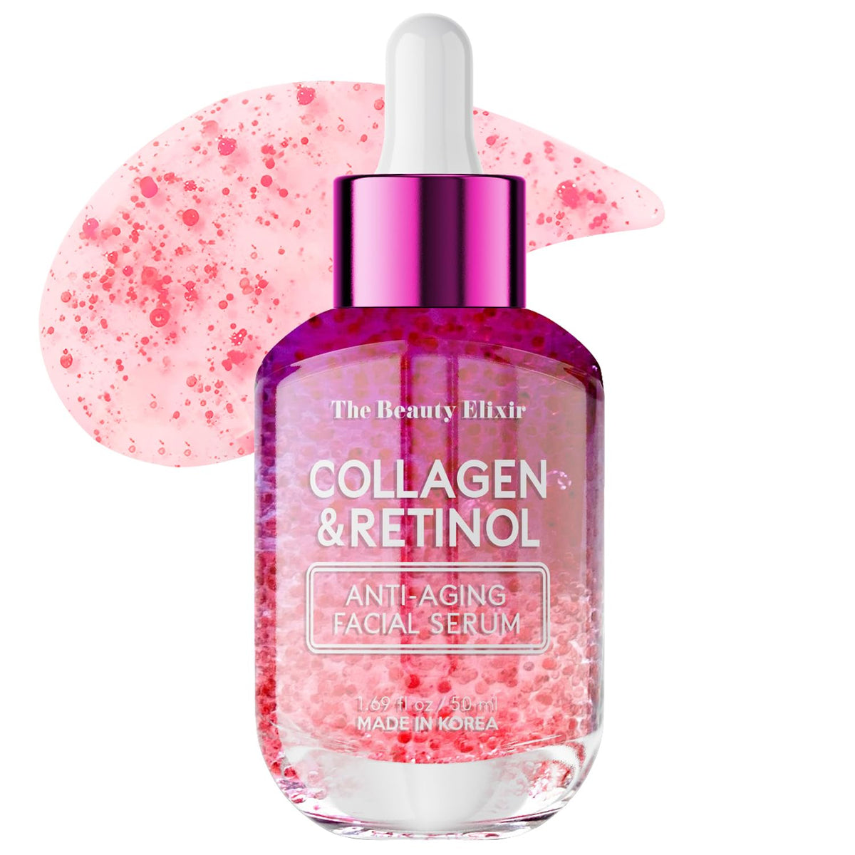 The Beauty Elixir collagen-retinol serum bottle for radiant, everyday skin
